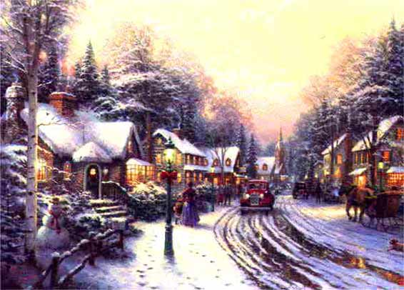 Kinkade - Village Christmas